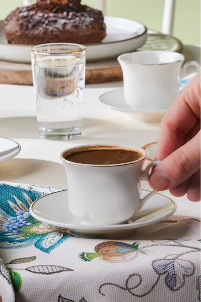 Karaca Helena 6 Kişilik Kahve Fincanı 80 Ml - 3