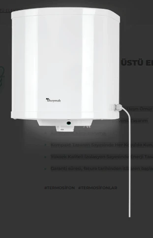 baymak 15 lt tezgah üstü elektrikli termosifon - 2