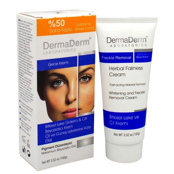 Dermaderm Leke Giderici Cilt Beyazlatıcı Gece Kremi 100 gr