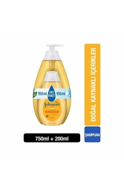 Johnson's Bebek Şampuanı 750 Ml + Bebek Şampuanı 200 Ml ürün görseli