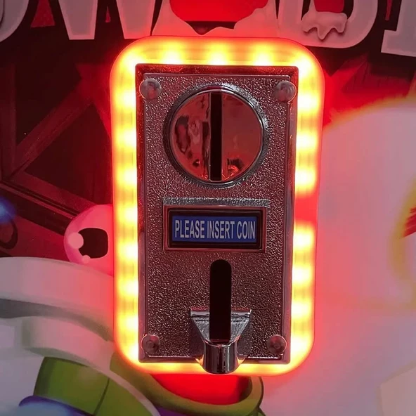 Jeton Kanalı Rgb Led Frame Oyun Coin Kanal Ön Montajlı Renkli Işıklı Dekoratif Gösterge Arcade Makinesi Yiyecek İçecek Otomat Eğlence Makineleri - 2