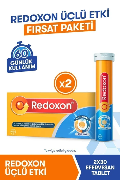 Redoxon 3'lü Etki 30 Efervesan Tablet 2 Adet