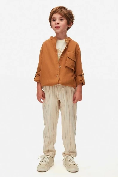 Erkek Çocuk Cashew Gömlek 48525