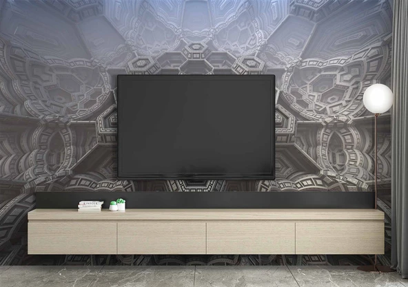 3 Boyutlu Geniş Mekan Duvar Kağıdı - Resim 3