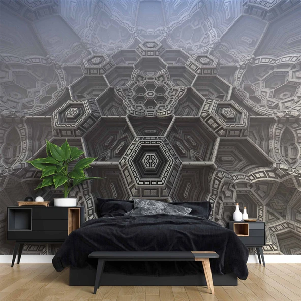 3 Boyutlu Geniş Mekan Duvar Kağıdı - Resim 2