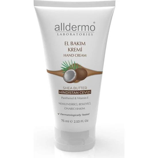 Alldermo El Bakım Kremi Shea Butter - Hindistan Cevizi 75 ml