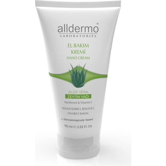 Alldermo El Bakım Kremi Aloe Vera - Zeytin Yağı 75 ml