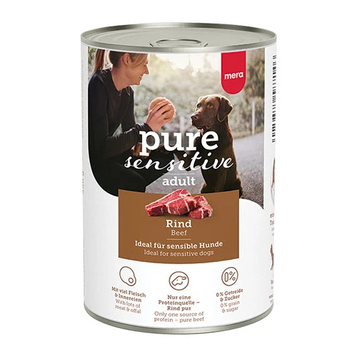 Mera Pure Sensitive Adult Sığır Etli Yetişkin Köpek Konservesi 400 Gr