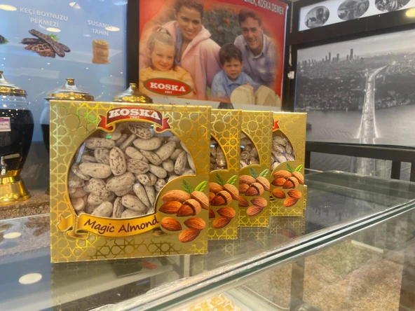 KOSKA ÇİFTE KAVRULMUŞ BADEM ŞEKERİ 175 GR KOLİ 24 ADET - 5