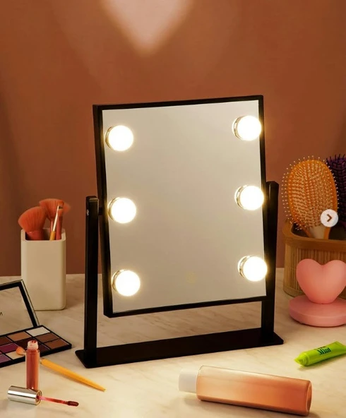 Naturalove 6 LED'li Kulis Makyaj Aynası 3 Farklı LED Rengiyle - 3