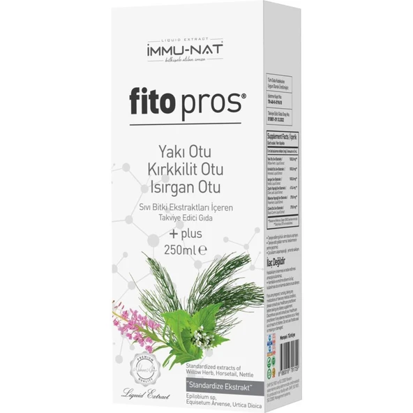 İmmu-Nat Fito Pros Yakı Otu Kırkkilit Otu Isırgan Otu Ekstraktı 250 ml