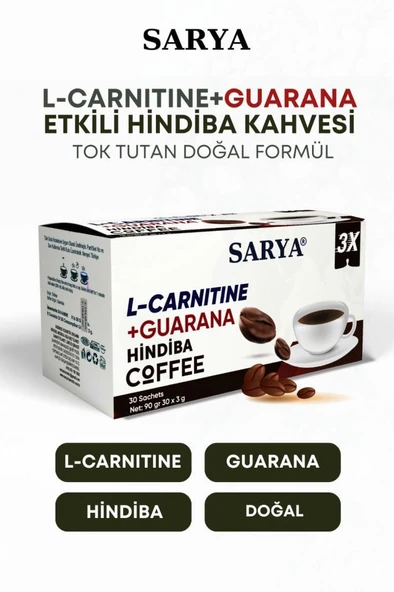 Sarya 3x Form Kahvesi L-Carnitine Guarana Hindiba 30 Saşe