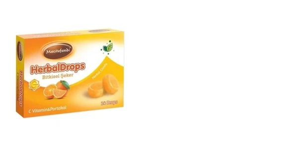 Mecitefendi HerbalDrops C Vitamin Portakal 24 Pastil