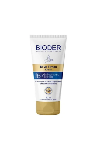Bioder Vitamin B7 El Ve Tırnak Kremi 50 ml