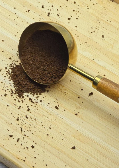 Ahşap Saplı Gold Ölçü Kaşığı Takımı - 2'li Kahve Ölçüm Kaşığı - 30 + 60 ML - Resim 5