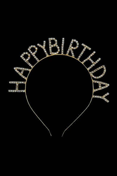 Happy Birthday Yazılı Kuşak Ve Taşlı Taç & Doğum Günü Seti - 2