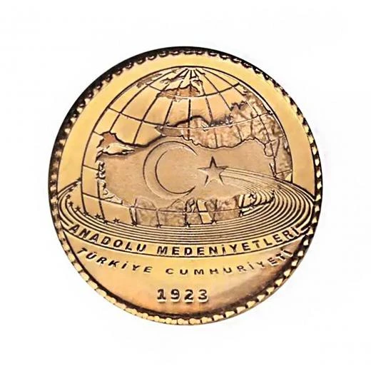 AgaKulche Türkiye Cumhuriyeti Anadolu Medeniyetleri Altın Sikke Coin