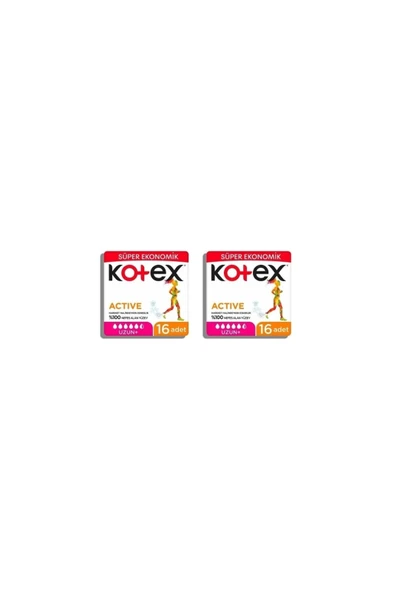 Kotex 4 Lü Uzun Active X 2 Adet