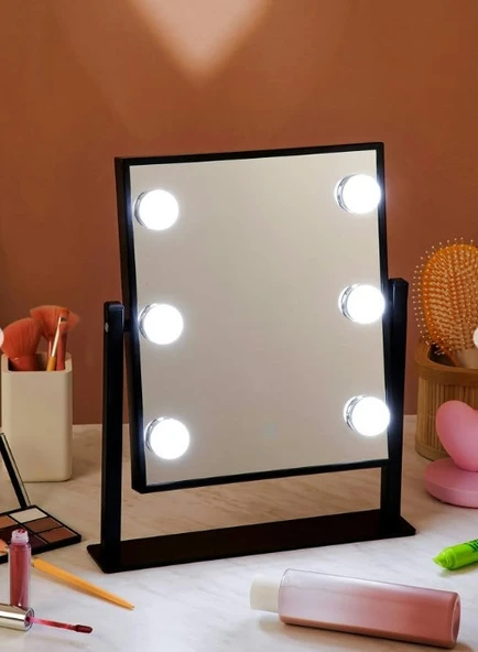 Naturalove 6 LED'li Kulis Makyaj Aynası 3 Farklı LED Rengiyle - 2