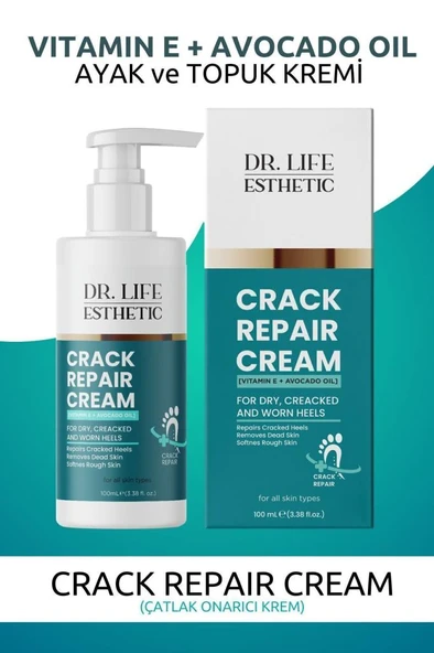 Dr. Life Esthetic Çatlak Onarıcı Ayak ve Topuk Kremi Crack Repair Cream 100 ml