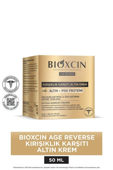 Bioxcin Age Reverse Kırışıklık Karşıtı Altın Krem 50 ML - 24K Altın