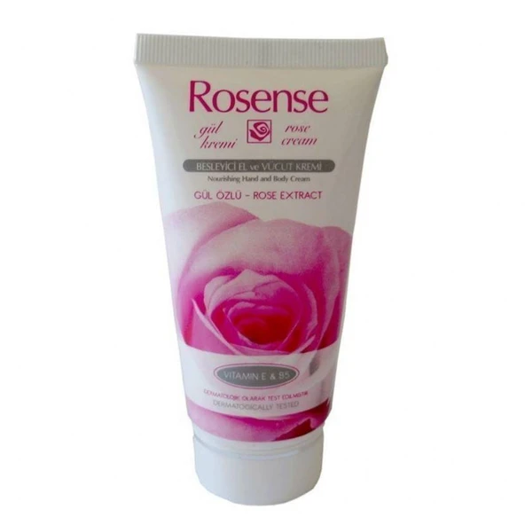 Rosense Besleyici El ve Vücut Gül Kremi 75 ml