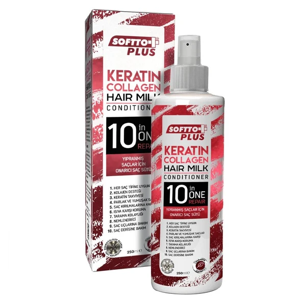 Softto Plus Keratin Kolajen Saç Sütü 250 ml