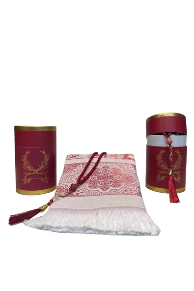 Yıldız Seccade Hediye Seti - Kırmızı ürün görseli