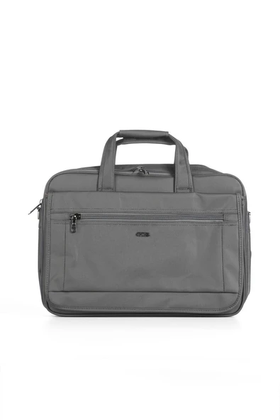 Ççs 71243 Gri Kumaş Laptop Bölmeli Evrak Çantası