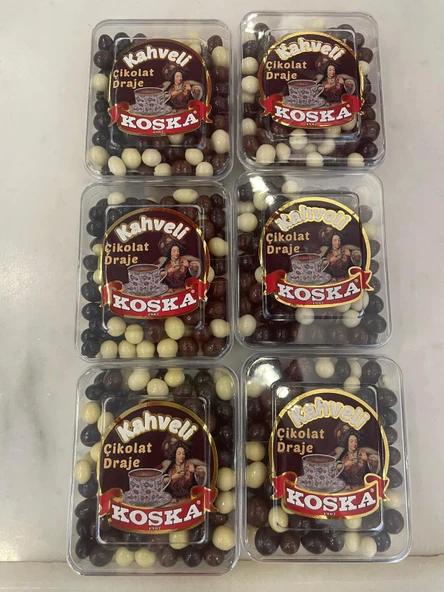 KOSKA MİNİŞ KAHVELİ DRAJE 100 GR KOLİ 24 ADET