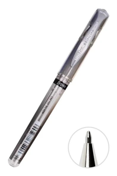 İmza Kalemi 1 Adet Uniball Signo Broad 1.0 mm Roller Pilot Kalem Um-153 Yaldızlı Davetiye Kalemi Uçlu Likit Mürekkepli - 4