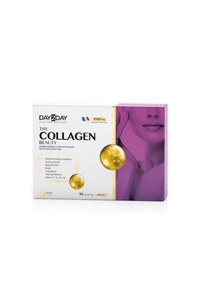 DAY2DAY The Collagen Beauty Intense 30 Şase + The Colagen Beauty Likit Tüp 14'lü Hediye 8697595873694 - 2