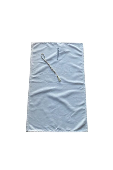 Minimalist Keten Seccade, Çeyizlik Seccade - Resim 3