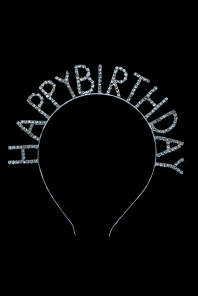 Happy Birthday Yazılı Kuşak Ve Taşlı Taç & Doğum Günü Seti - 2