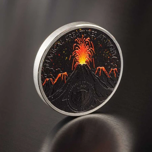 AgaKulche Phoenix Anka Kuşu 2 Ons  Gümüş Sikke Coin - 4