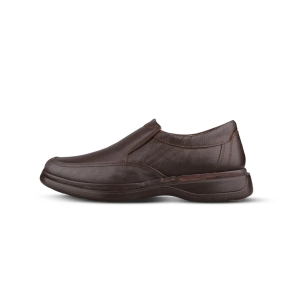 Erkek Klasik Ayakkabı - Kahve, Hakiki Deri - Resim 2