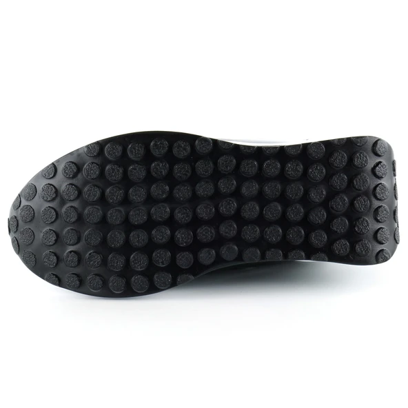 Erkan Saçmacı Mevira Plus Siyah Rugan Streç Gümüş Zincirli Gizli Dolgu Topuklu Günlük Ayakkabı - Resim 6