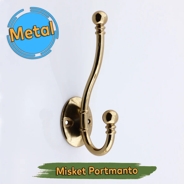 Misket Askı Bronz Vestiyer Portmanto Dolap Askılık Askılığı Duvar Banyo Mutfak Elbise Kıyafet Askısı ürün görseli