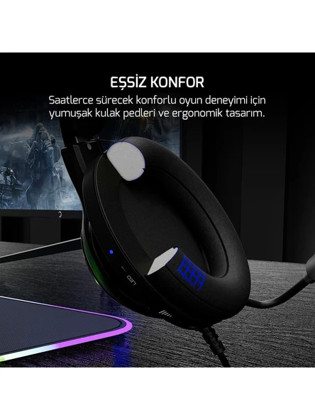 Gamepower Kugo Gamepower Kugon Siyah 7.1 Rainbow Rgb Gaming Kulaklık - 4