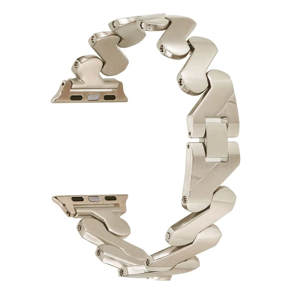 ​​​Apple Watch 7 8  41mm Kordon Krd-80 Metal Bilezik Strap Kayış - 8