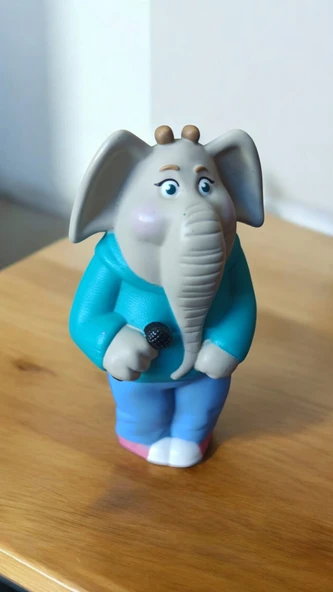 vintage şarkı söyleyen fil figür oyuncak 10 cm - 2