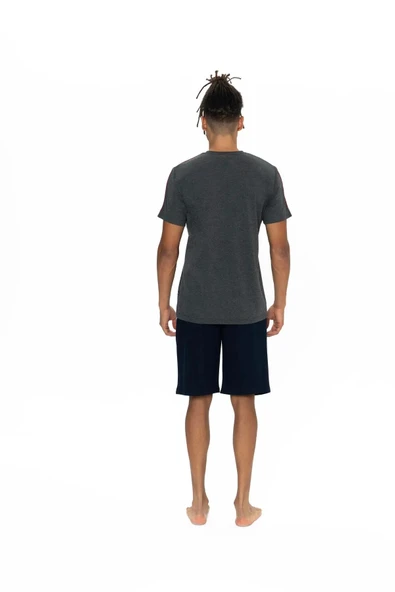 U.S. Polo Assn. Erkek Yuvarlak Yaka Pijama Şort Takım - 7