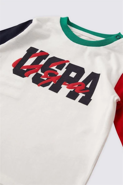 U.S. Polo Assn. Erkek Bebek Kısa Kol 2'Li Tişört Takım  USB1824 - 2
