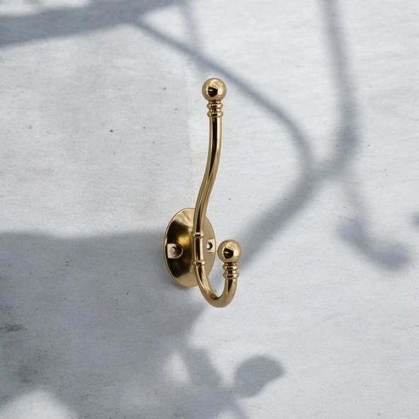 Misket Askı Bronz Vestiyer Portmanto Dolap Askılık Askılığı Duvar Banyo Mutfak Elbise Kıyafet Askısı - Resim 6