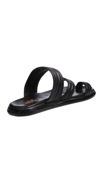 Erkek Günlük Sandalet - Siyah, Hakiki Deri - 3