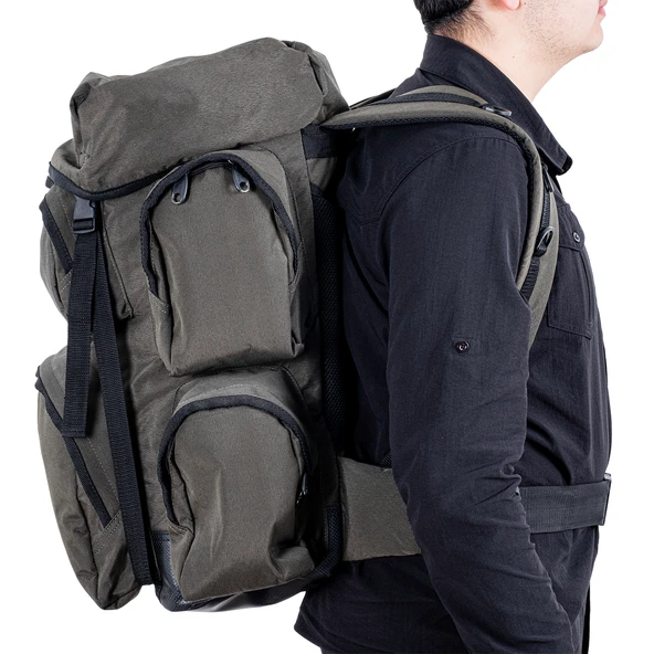 Outdoor Sırt Çantası - Balıkçı - Carpzoom - 70 LT. - Haki - CZ7771 - 8