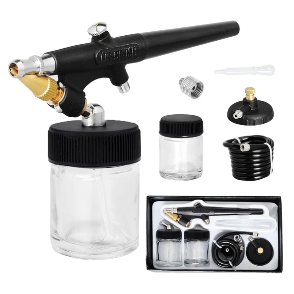 Mini Efekt Boya Tabancası Küçük Hobi Boyama Havalı Boya Püskürtücü 1 Adet