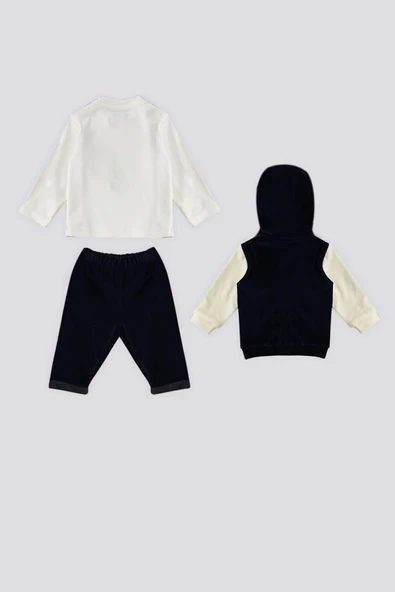 U.S. Polo Assn   Kadife Bebek 3Lü Takım - 5