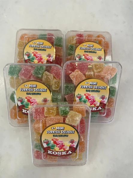 KOSKA KUŞ LOKUMU MİNİŞ 100 GR KOLİ 24 ADET - 3