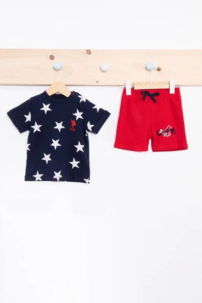 U.s Polo Assn Stars Erkek Bebek Kısa Kollu Takım - 2